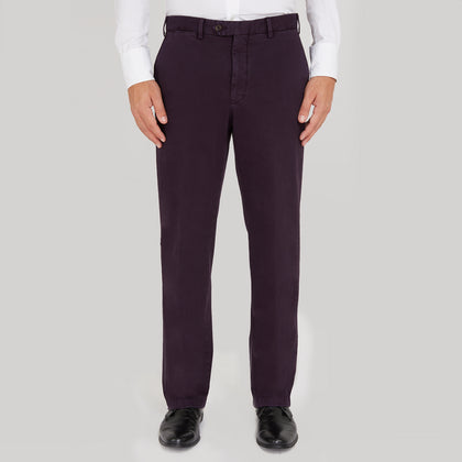Purple Cotton Trousers Image 1