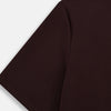 View 4 of product The Turnbull & Asser Burgundy Short-Sleeve T-shirt, featuring a crew neckline and clean design with no visible logos, is shown against a white background for a timeless and versatile look.