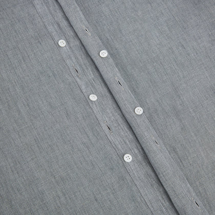 Grey Linen Westminster Shirt Image 6