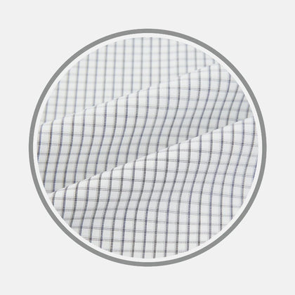 Midnight Blue Multi Check Fabric