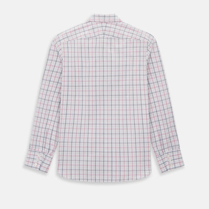 Purple and Blue Multi Check Westminster Shirt Image 2