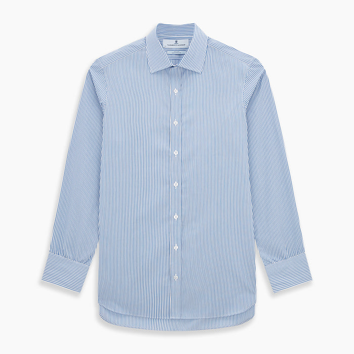 Sky Blue Halo Stripe Mayfair Shirt Image 6