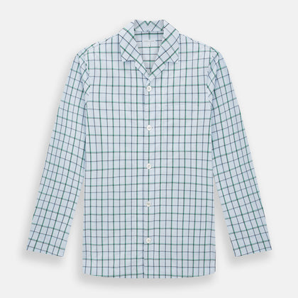 Green and Blue Check Pyjama Shirt
