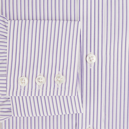 Purple Shadow Stripe Mayfair Shirt Image 3