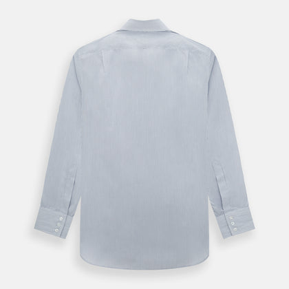 Navy and White Ticking Stripe Mayfair Shirt Image 2