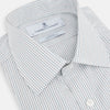 View 2 of product A Forest Melange and Red Graph Check Mayfair Shirt by Turnbull & Asser, featuring a classic T&A collar, button-down front, and buttoned cuffs, crafted from fine Italian cotton and shown on a plain white background.