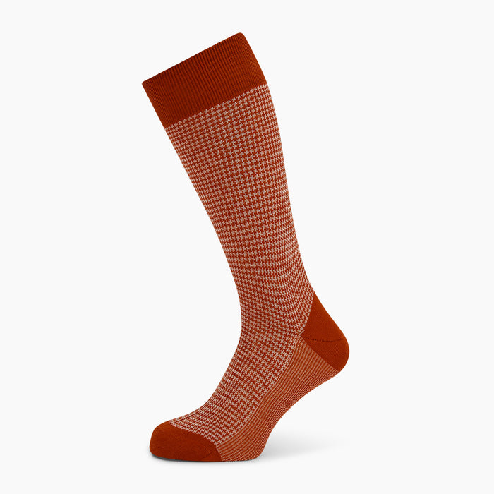 Rose Houndstooth Mid-Length Socks Image 4