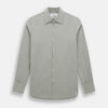 View 1 of product The Grey Westminster Shirt by Turnbull & Asser features a classic collar and white buttons, expertly crafted in Britain. This long-sleeve button-up is shown against a plain white background.