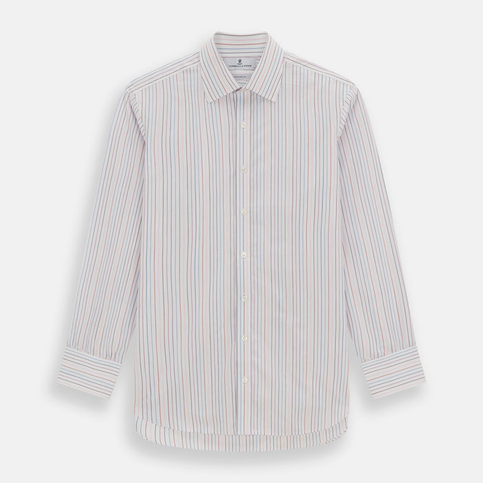 Pink and Blue Multi Double Pinstripe Mayfair Shirt