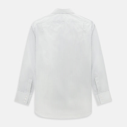 Green and Brown Ticking Stripe Mayfair Shirt Image 2