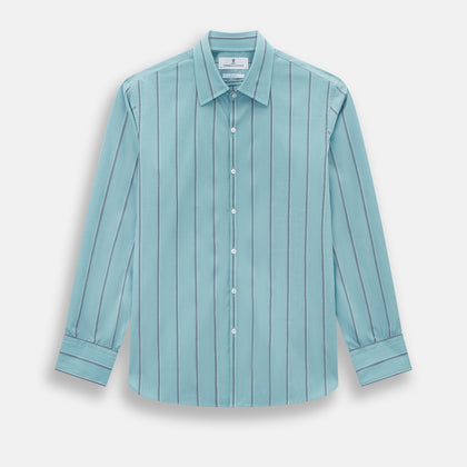 Cendre Blue Track Stripe Westminster Shirt