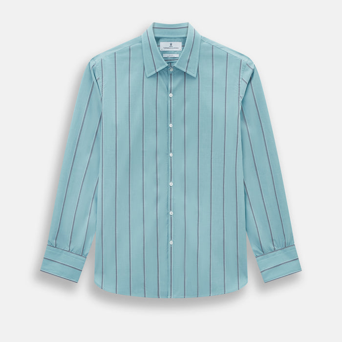 Cendre Blue Track Stripe Westminster Shirt