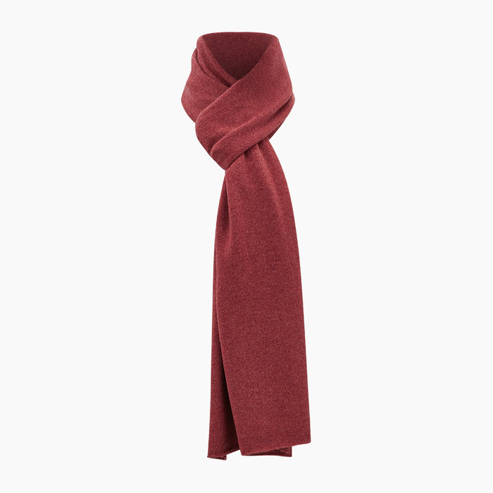 Plain Antique Pink Cashmere Knitted Scarf Image 3