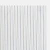 View 2 of product The Turnbull & Asser Navy and Blue Wide Pinstripe Hand-Rolled Handkerchief features bold vertical stripes and is shown flat on a white background.