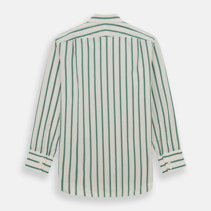 Green Double Track Stripe Mayfair Shirt Image 2