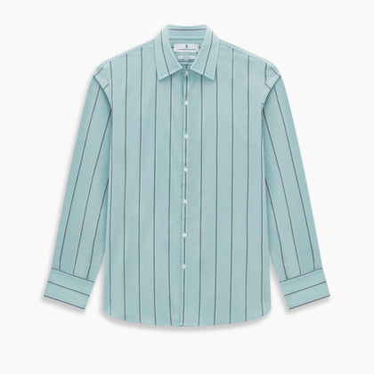 Light Sage Track Stripe Westminster Shirt Image 8