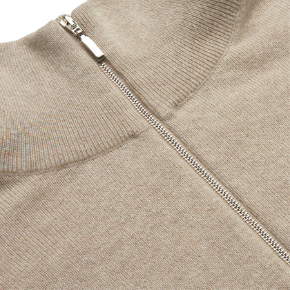 Beige Lennox Half-Zip Jumper Image 1