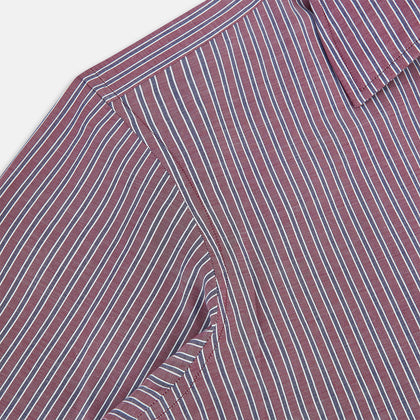 Wine Ticking Stripe Westminster Shirt Image 5