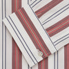 View 5 of product The Turnbull & Asser Red, Blue & White Stripe Weekend Fit Shirt features a Derby collar, 1-button cuffs, and crisp stripes—ideal for stylish winter layering.