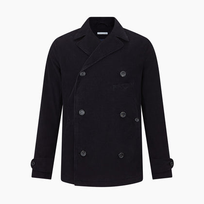 Navy Kingston Corduroy Caban Jacket Image 6