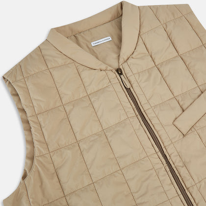 Sand Quilted Gilet Image 1