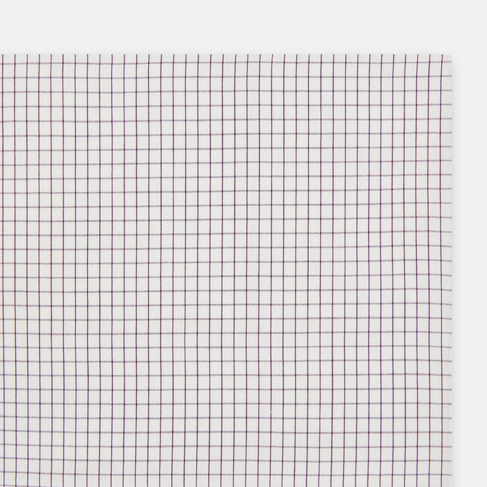 Hand Rolled Purple Graph Check Handkerchief Image 6