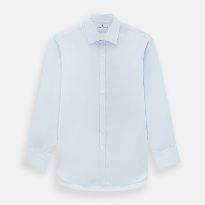 Pale Blue Cotton Regular Fit Mayfair Shirt