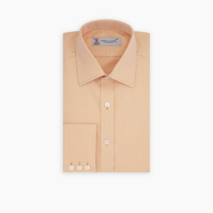 Orange Oxford Classic Fit Shirt with T & A Collar Image 2