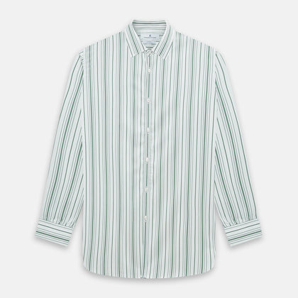 SAGE GREEN MULTI STRIPE WESTMINSTER SHIRT