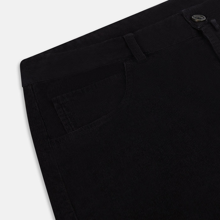 Navy Corduroy Charles Trousers Image 1