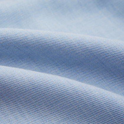 Pale Blue Cotton Cashmere Derby Collar Richmond Shirt Image 4