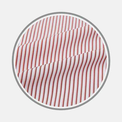 Red Shadow Stripe Fabric