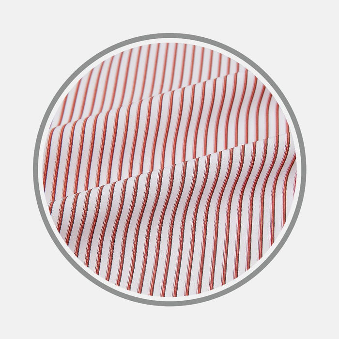 Red Shadow Stripe Fabric