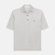 The Turnbull & Asser Pale Pink Polo Shirt is a cotton jersey short-sleeve polo with a collar, three brown buttons on the placket, and a button-flap chest pocket, shown against a white background.