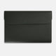 A stylish, forest green leather snap-fasten pouch by Turnbull & Asser is pictured against a plain white background.