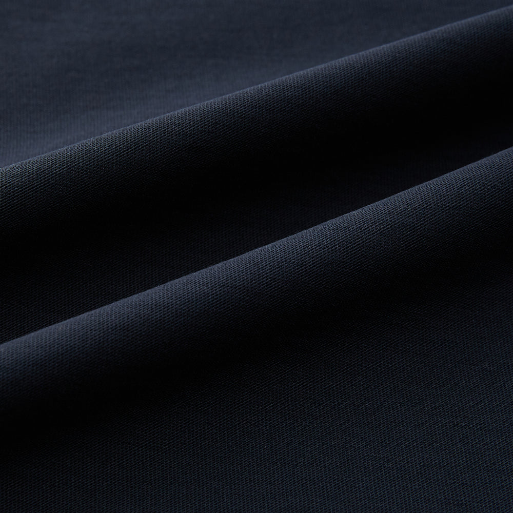 A versatile, high-quality navy short-sleeve t-shirt by Turnbull & Asser, featuring a classic crew neckline, laid flat on a white background.