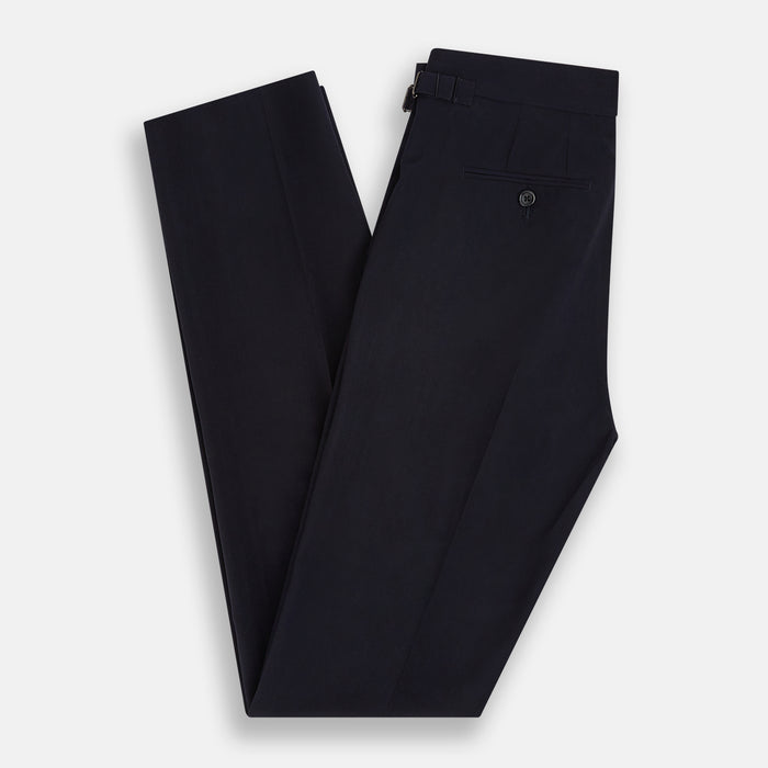 Midnight Blue Wool Henry Trousers Image 5