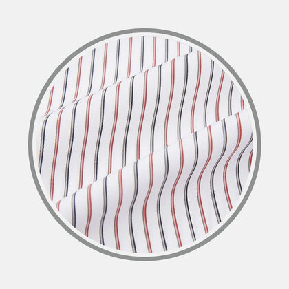 Red Double Stripe Fabric