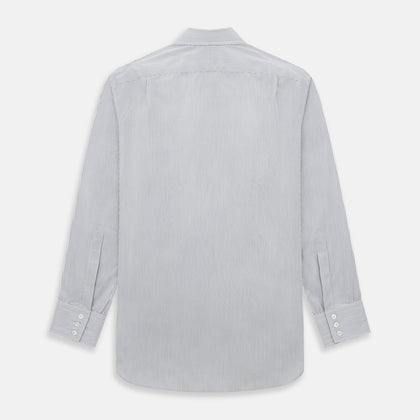 Midnight Blue Fine Track Stripe Mayfair Shirt Image 2