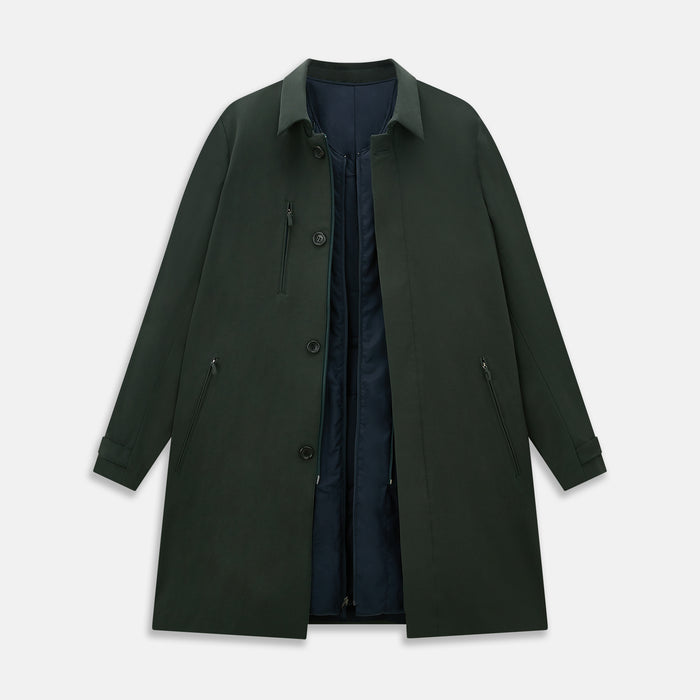 Forest Green John Arthur Trench Coat Image 3