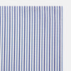 View 2 of product The Turnbull & Asser Navy and Blue Multi Stripe Handkerchief features a classic cotton pinstripe pattern—vertical blue and white stripes—making it a versatile and elegant formal accessory.