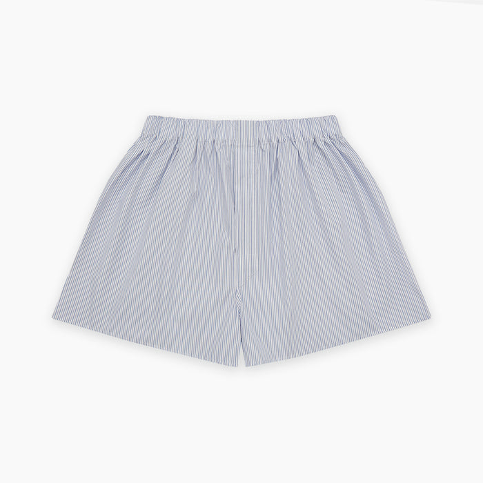 Blue Multi Stripe Cotton Godfrey Boxer Shorts Image 2