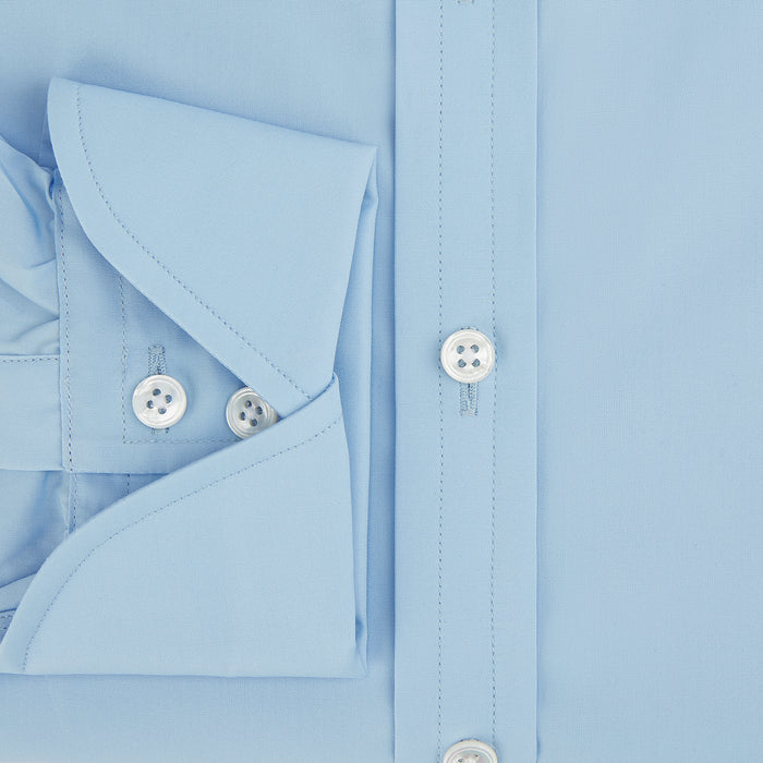 Dr. No Blue Cotton Shirt With Cocktail Cuff As Seen On James Bond Image 4