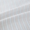 View 6 of product The Turnbull & Asser Red and Blue Double Pinstripe Mayfair Shirt features long sleeves, a collar, and button-up front, crafted from fine Italian cotton, displayed on a plain white background.