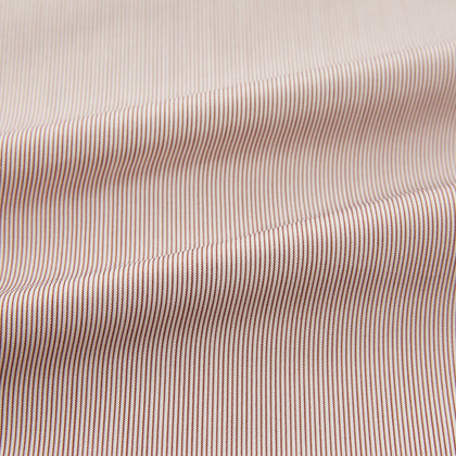 Burgundy Hairline Stripe Mayfair Shirt Image 5