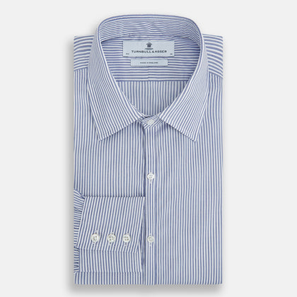 Navy and White Stripe Westminster Shirt Image 6