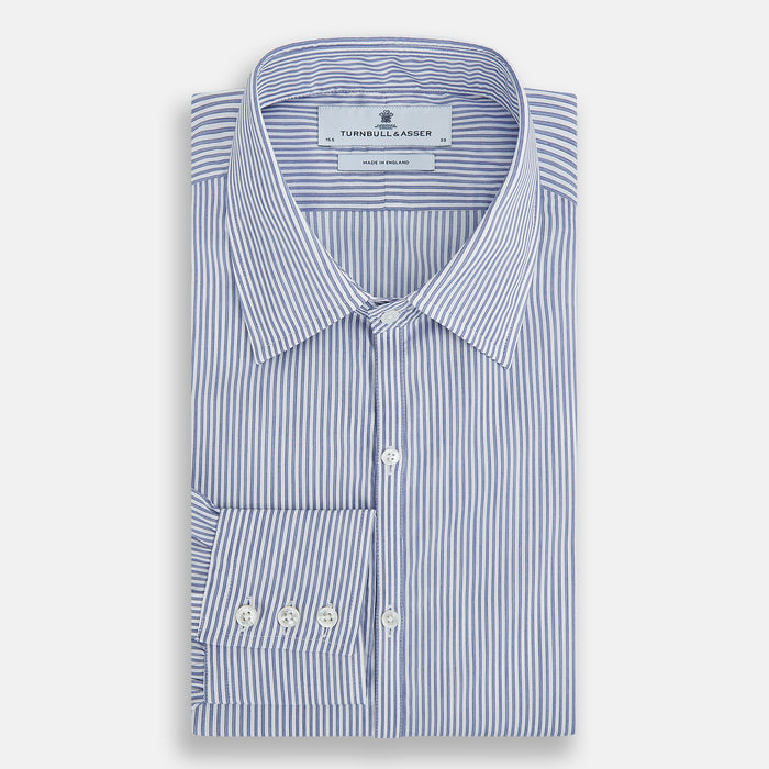 Navy and White Stripe Westminster Shirt Image 6