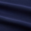 View 11 of product The Turnbull & Asser Blue Soft-touch Silk Lauren Shirt is a navy, long-sleeve button-up with an Igret stand collar, white buttons, curved hem, relaxed fit, and elongated body for a modern look, shown laid flat on a white background.