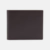 View 1 of product The Turnbull & Asser Brown Leather Billfold Wallet is shown closed against a plain white background, highlighting its slim, stylish design for everyday use.