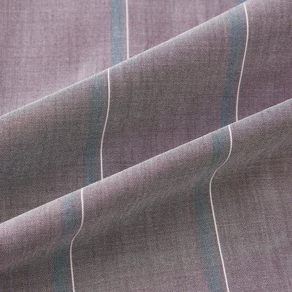 Light Porto Red Track Stripe Shirt with Contrast T&A Collar and Cuffs Image 5